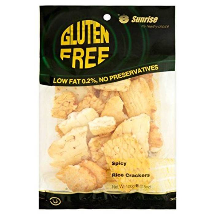 Sunrise - Gluten Free Rice Crackers Spicy, 100g