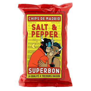 Superbon - Chips Salt & Pepper, 125g | Pack of 14