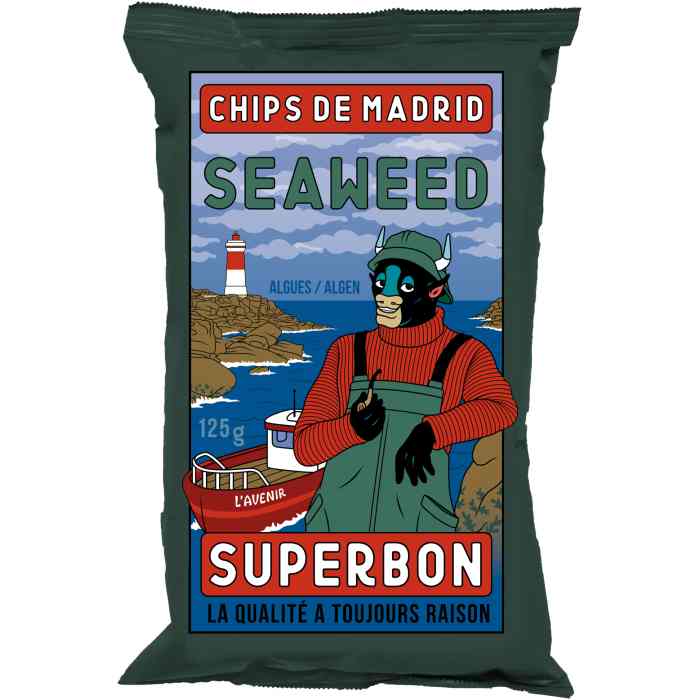 Superbon - Chips Seaweed, 125g  Pack of 14