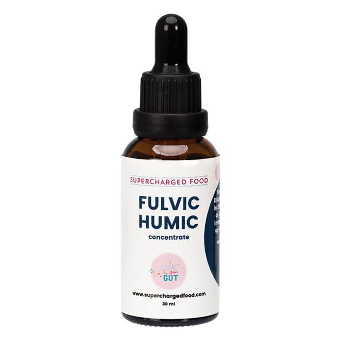 Supercharged - Love Your Gut Fulvic Humic Concentrate Drops, 30ml Pack of 16