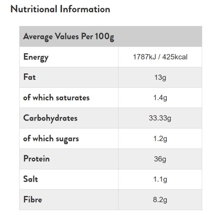 Surreal - Frosted flavoured High Protein Cereal, 35g - Back