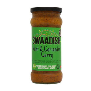 Swaadish Curry Sauce - Tomato & Mint Curry Sauce, 350g - Pack of 12