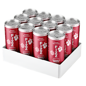 Sweet Freedom - Fizz Raspberry & Cranberry, 250ml - Pack of 6