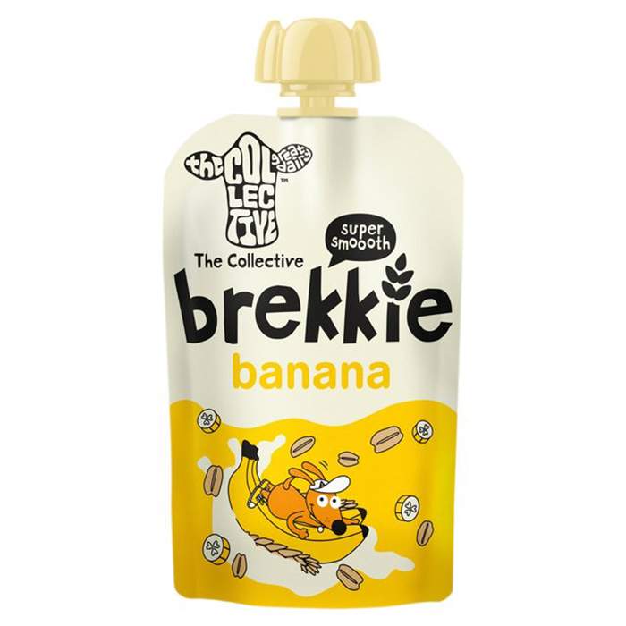 The Collective - Brekkie Fruit & Oat Kids Yoghurt Pouch Banana, 110g