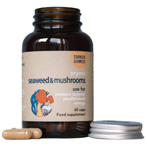 The Cornish Seaweed Company - Seaweed & Mushrooms, 60 Capsules