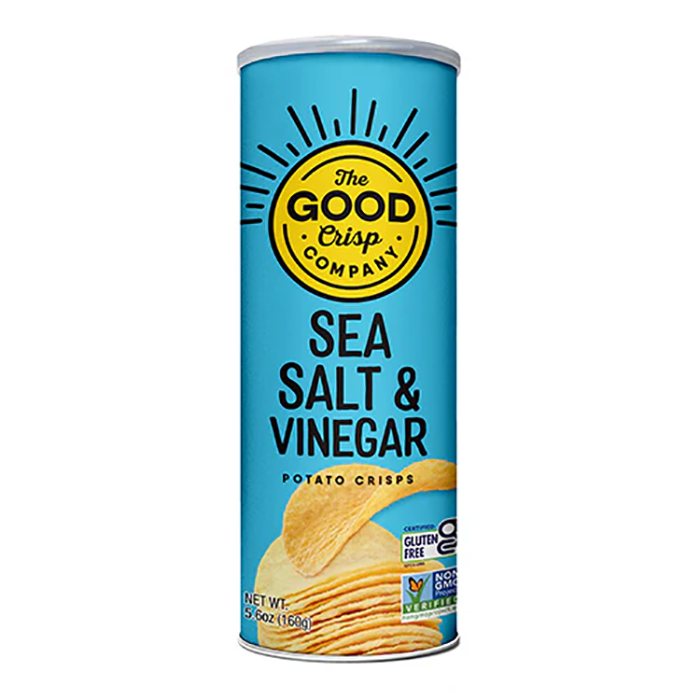 The Good Crisp Co - Sea Salt and Vinegar Crisps, 170g  Pack of 8