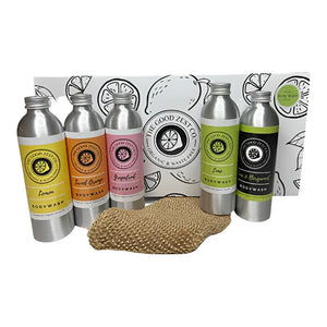 The Good Zest Company - Organic Body Wash Gift Box - Pack of 6