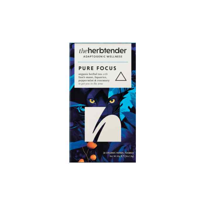 The Herbtender - Pure Focus Organic Herbal Tea, 18 Bags