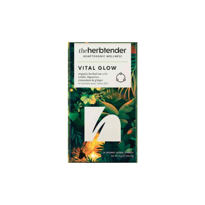 The Herbtender - Vital Glow Organic Herbal Tea, 18 Bags