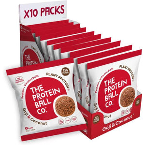 The Protein Ball Co - Protein + Vitamin Balls, 45g | Pack of 10 | Multiple Flavours