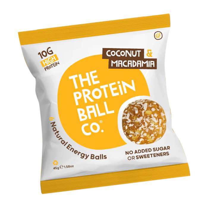 The Protein Ball co - Coconut Macadamia Protein Vit Balls, 45g  Pack of 10