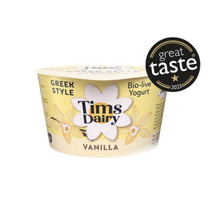 Tims Dairy - Greek Yoghurt Vanilla | Pack of 6 | Multiple Sizes