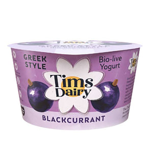 Tims Dairy - Greek Yoghurt and Blackcurrant | Pack of 6 | Multiple Sizes