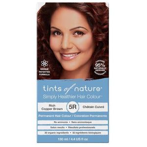 Tints Of Nature - 5R Rich Copper Brown Permanent Hair Dye, 130ml