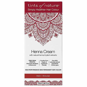 Tints Of Nature - Red Henna Cream Hair Dye, 70ml