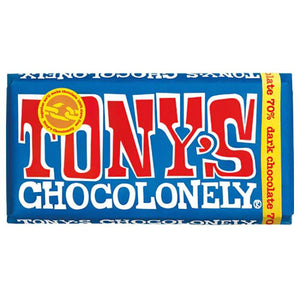 Tony's Chocolonely - Dark Chocolate 70%, 180g | Pack of 15