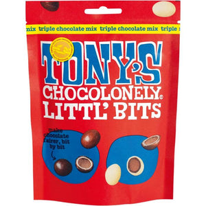 Tony's Chocolonely - Littl' Bits Triple Chocolate Mix, 100g | Pack of 8