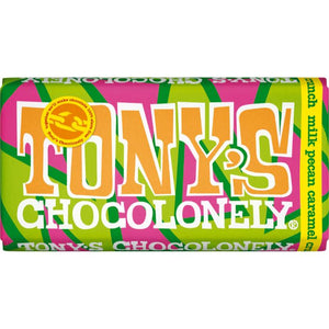 Tony's Chocolonely - Milk Chocolate Crunch Pecan Caramel Fairtrade, 180g | Pack of 15