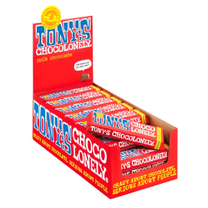 Tony's Chocolonely - Milk Chocolate, 50g | Pack of 35