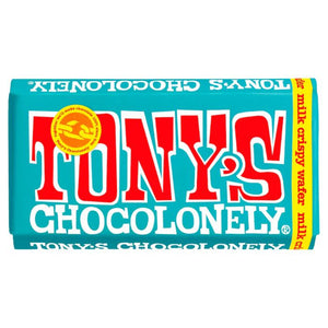 Tony's Chocolonely - Milk Crispy Wafer Fairtrade, 180g | Pack of 15