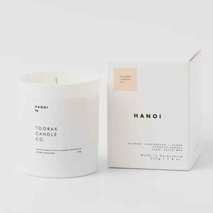 Toorak Candle Co - Hanoi Natural Wax Candle, 220g