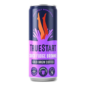 TrueStart Coffee - Chocolate Fudge Brownie Sugar Free Iced Coffee Can, 250ml - Pack of 12