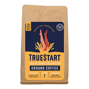 TrueStart Coffee - Energising Colombian Ground Coffee, 200g - Pack of 6