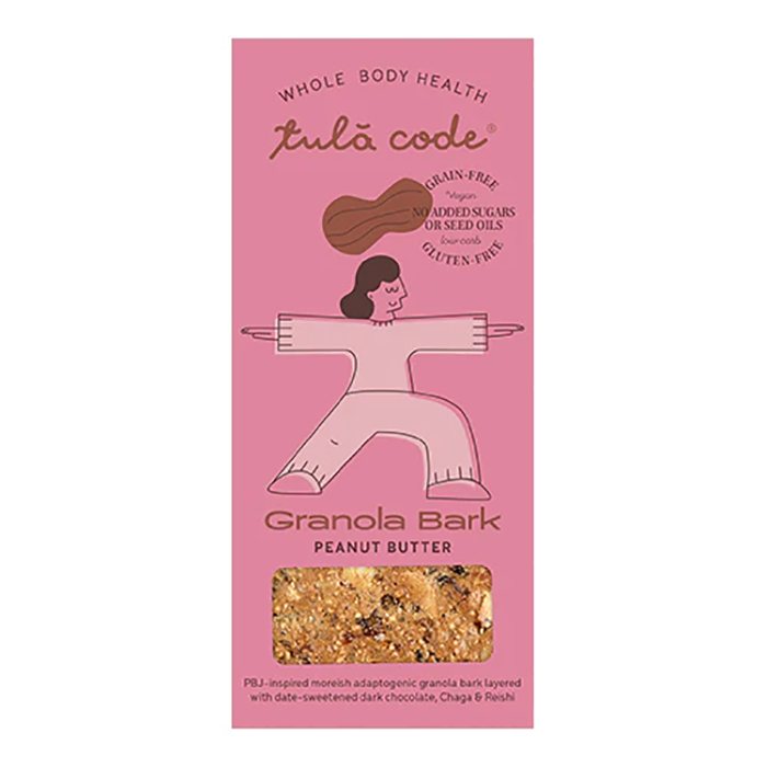 Tula Code - Peanut Butter Granola Bark, 36g  Pack of 8