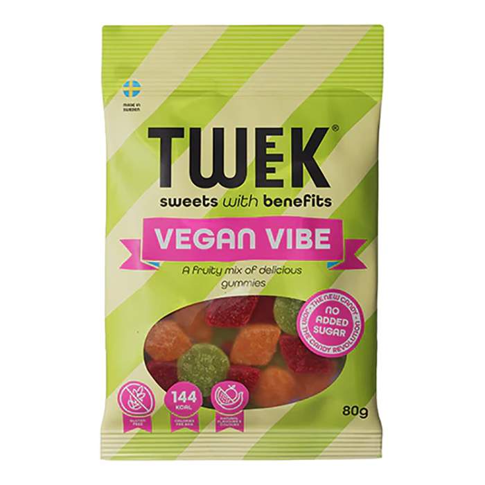 Tweek Sweets with Benefits - Vegan Vibe Sweets, 80g  Pack of 15