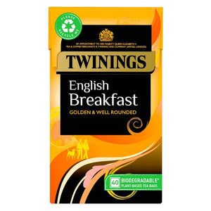 Twinings - English Breakfast Tea Bags, 40 Bags | Pack of 6