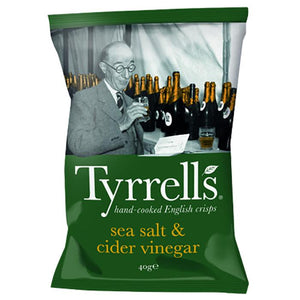 Tyrrells - Sea Salt & Cider Vinegar Potato Crisps | Multiple Sizes