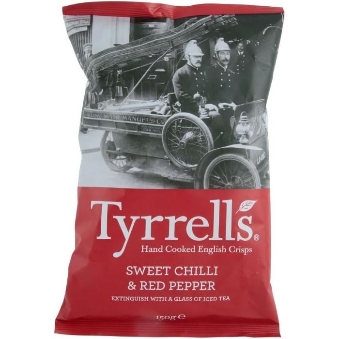 Tyrrells - Sweet Chilli & Red Pepper Potato Crisps, 150g - Pack of 12