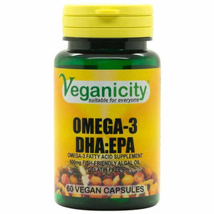 Veganicity - Omega-3 DHA:EPA, 60 Veg Capules