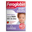 Vitabiotics - Feroglobin Baby Drops Liquid Iron Vitamin C & Zinc 4-24 Months, 30ml