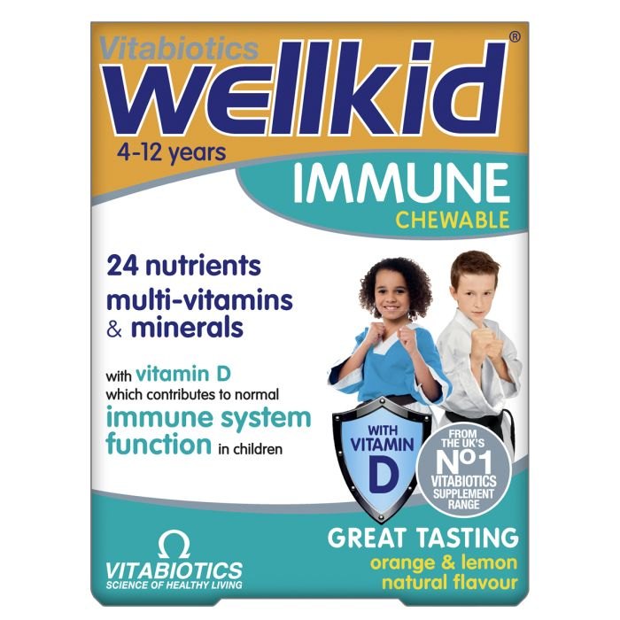 Vitabiotics - Wellkid Immune Chewable, 30 Tabs