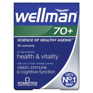 Vitabiotics - Wellman 70+, 30 Tabs