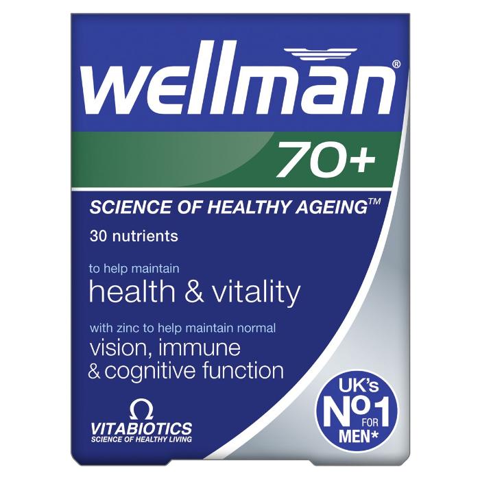 Vitabiotics - Wellman 70+, 30 Tabs