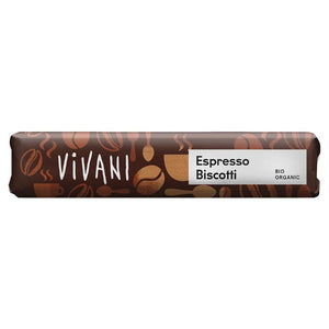 Vivani - Espresso Biscotti Impulse Bar, 40g | Pack of 18