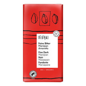 Vivani - Organic Dark with Marzipan and Amaretto, 100g | Pack of 10