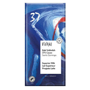 Vivani - Superior Milk With 37% Cacao Santo Domingo, 100g | Pack of 10