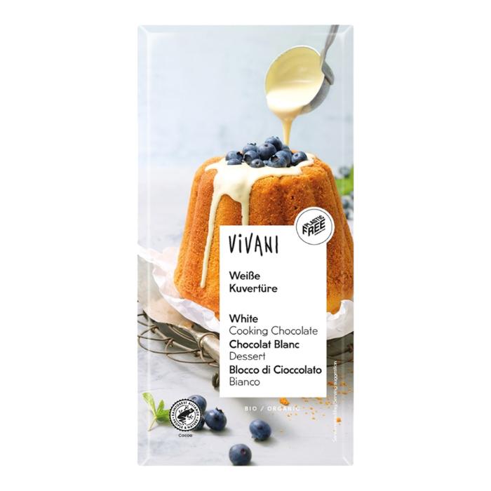 Vivani - White Cooking Chocolate, 200g  Pack of 10