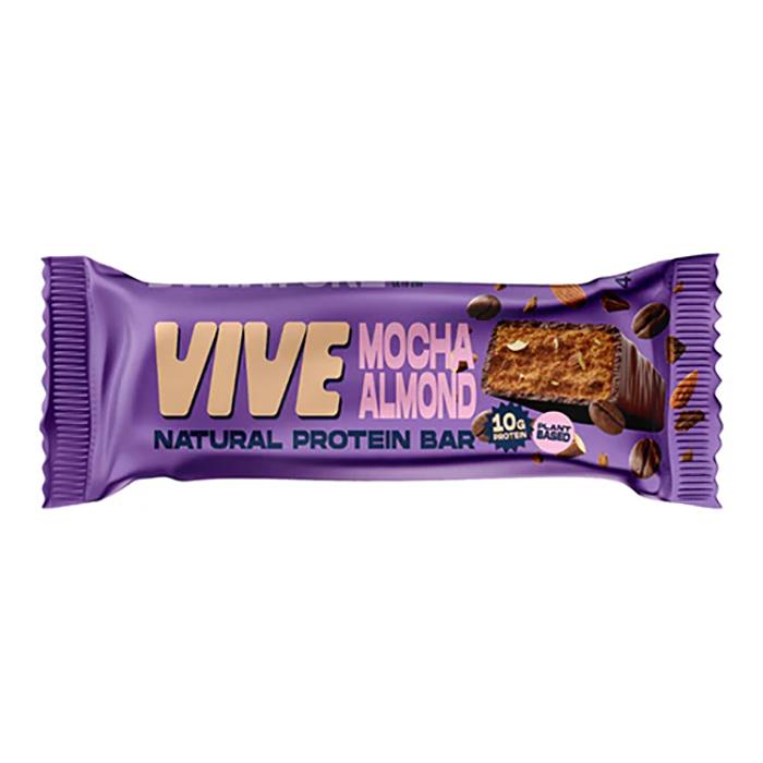 Vive - Mocha Almond Jelly Supercharged Chocolate Bar, 45g - Pack of 12 