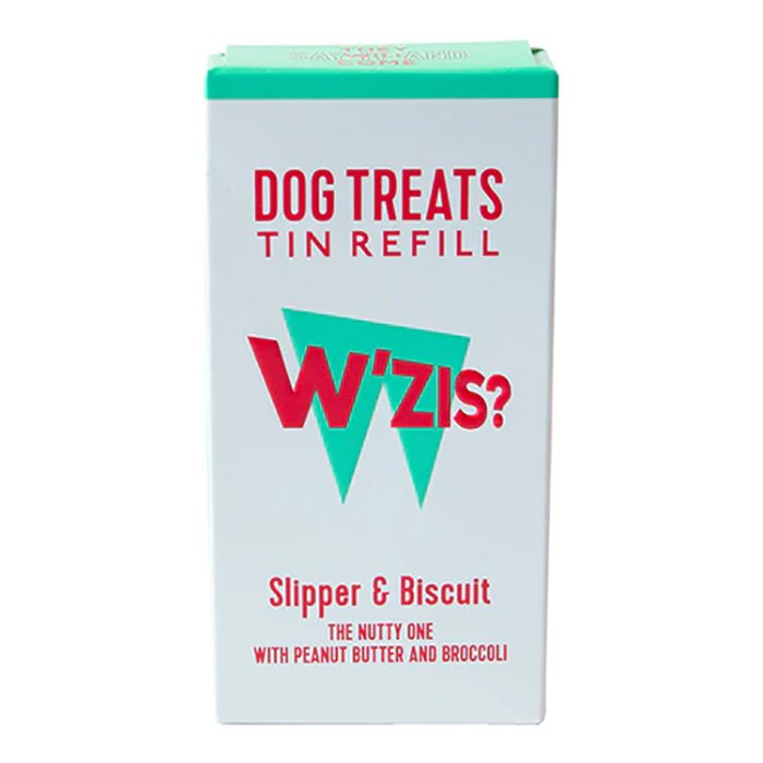 W’ZIS - Tin Refills Slipper & Biscuit Dog Treats, 48g  Pack of 20