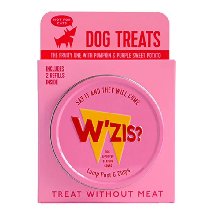 W’ZIS - Tin & Refill Gift Pack Dog Treats Lampost & Chips Pack of 8