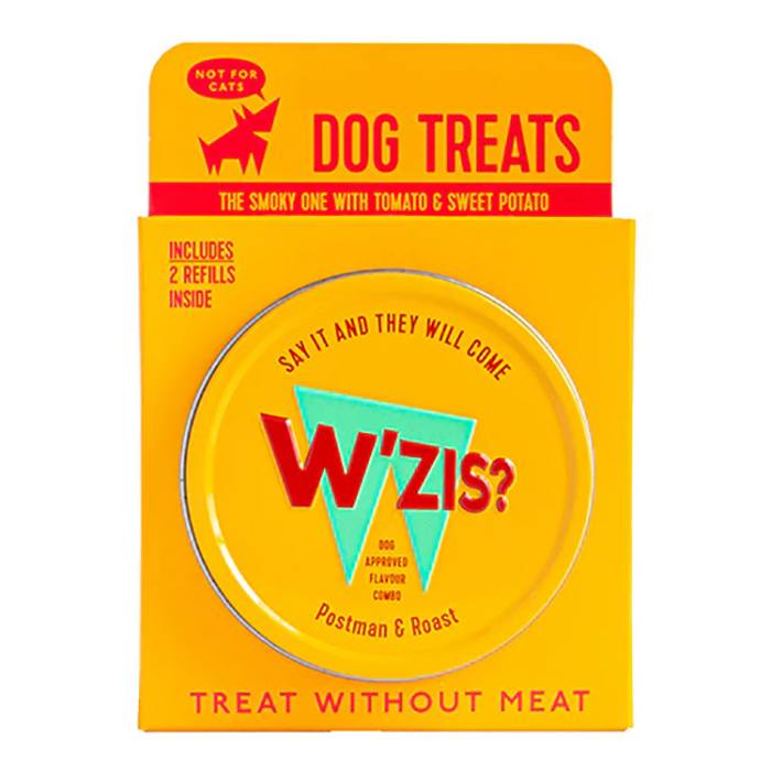 W’ZIS - Tin & Refill Gift Pack Dog Treats Postman & Roast  Pack of 8 