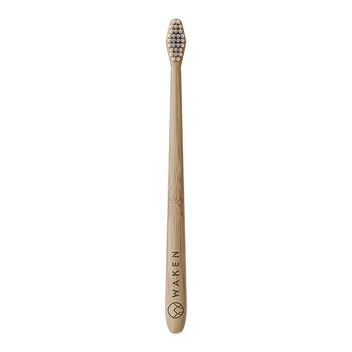 Waken Mouthcare - White Bamboo Toothbrush - Pack of 12