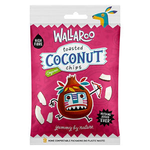 Wallaroo - Organic Toasted Organic Coconut Chips, 30g - Pack of 10