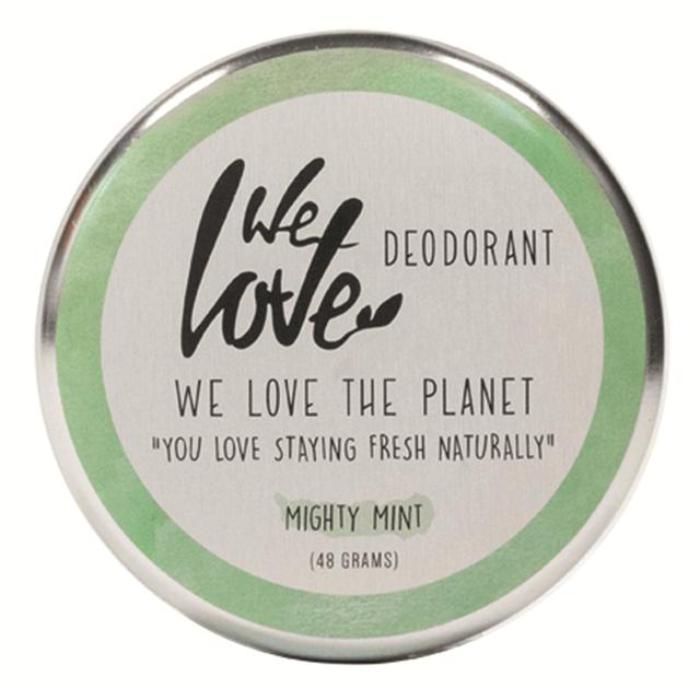 We Love The Planet - Natural Deodorant Cream Tins Mighty Mint Tin, 48g