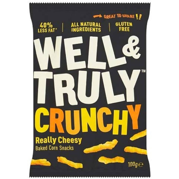 Well&Truly - Crunchy Cheese Sticks, 100g - Pack of 14