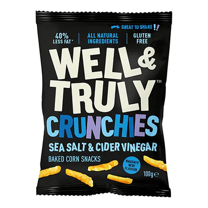 Well&Truly - Crunchy Salt & Vinegar, 100g - Pack of 14